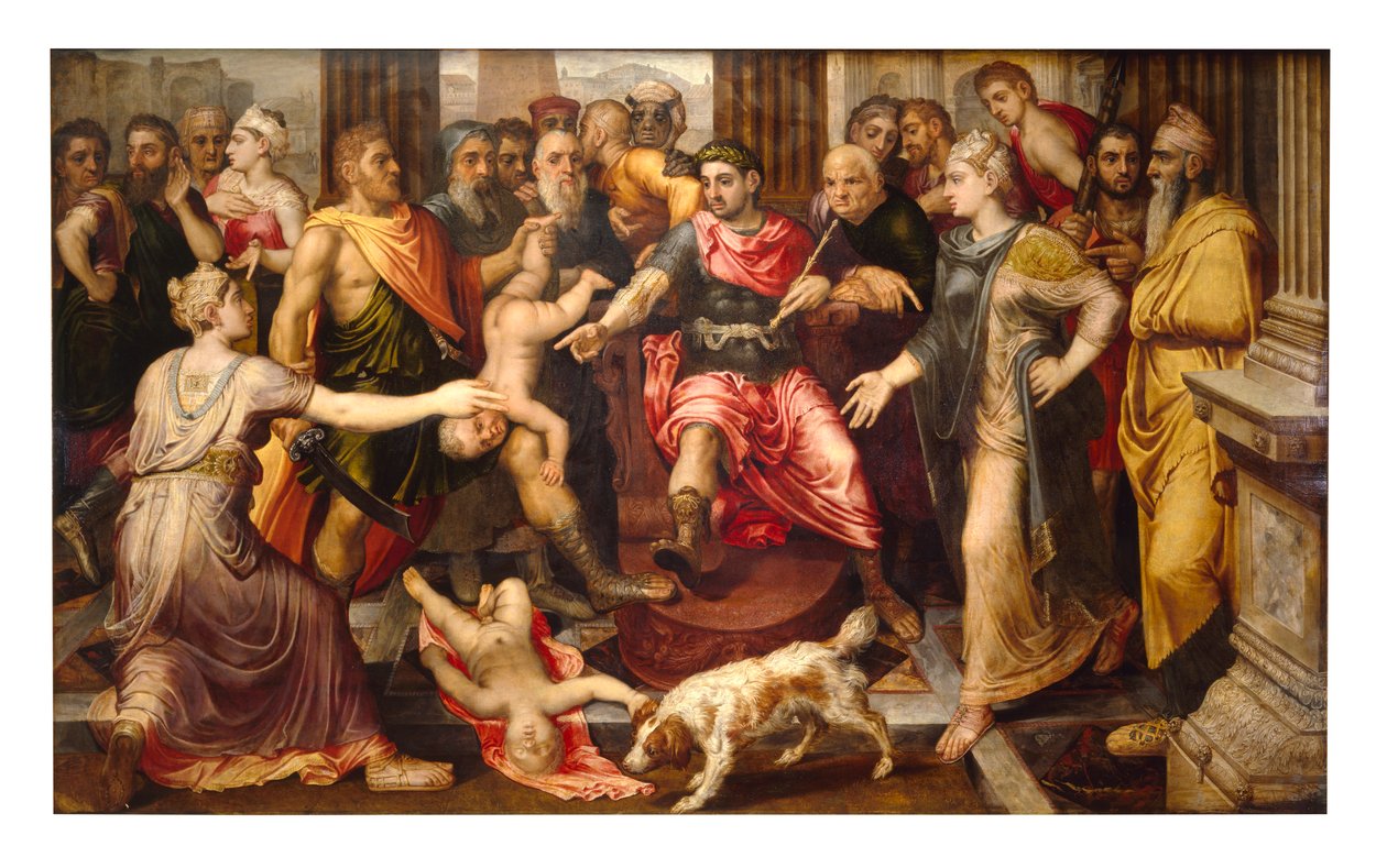 所罗门的审判（面板油画） 作者 弗朗斯·弗洛里斯（Frans Floris）