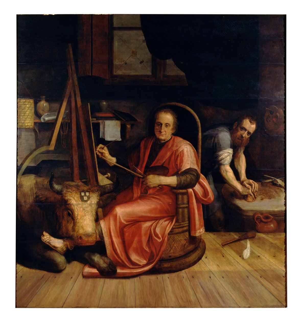 圣路加画圣母（布面油画） 作者 弗朗斯·弗洛里斯（Frans Floris）