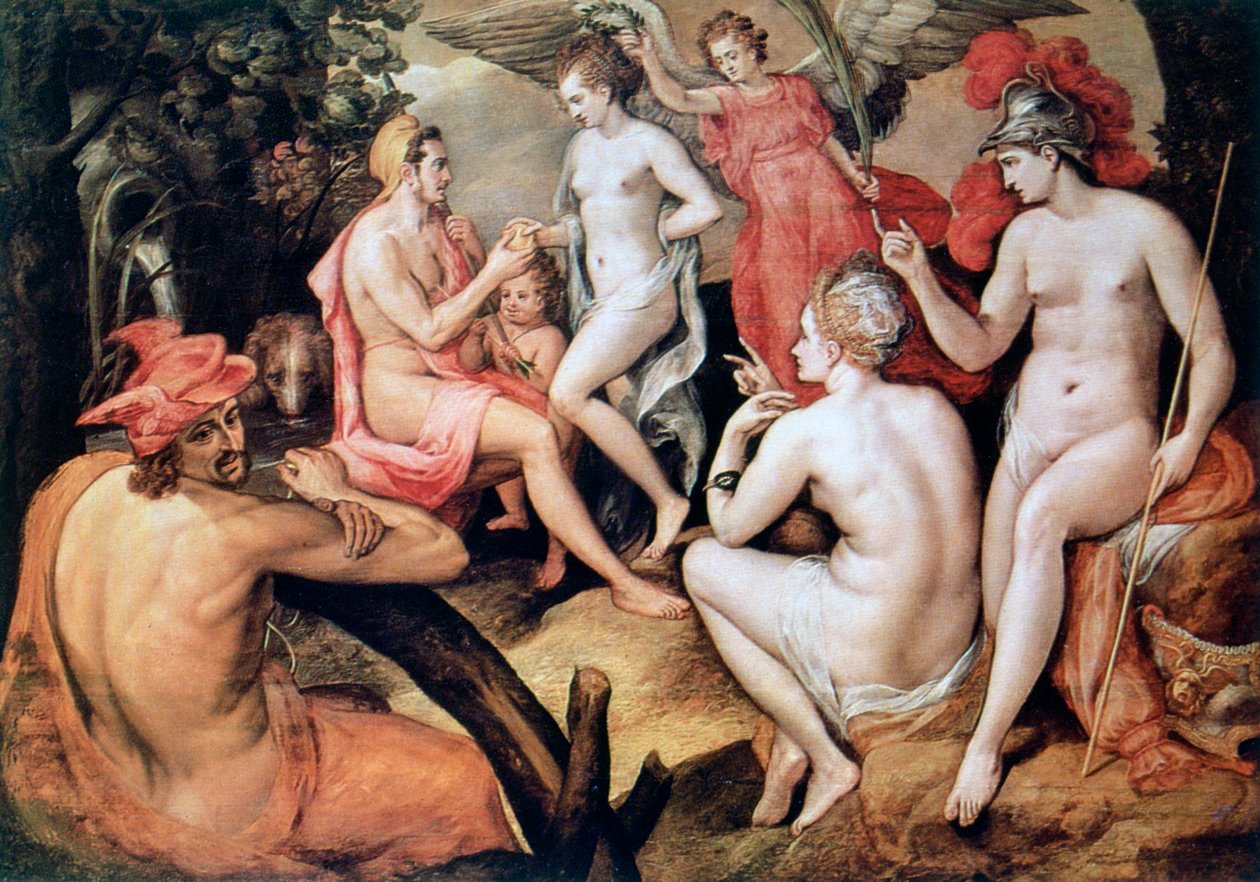 巴黎的审判，c1550 作者 弗朗斯·弗洛里斯（Frans Floris）