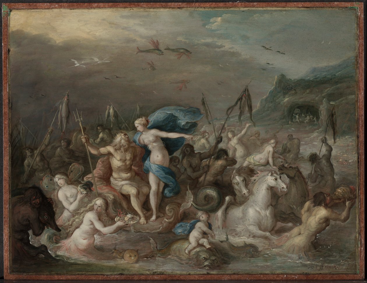 海王星和两性神的胜利，1630年代。 作者 弗朗斯·弗兰肯（Frans Francken）