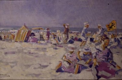 海滩景象（布面油画） 作者 法兰斯·盖拉德