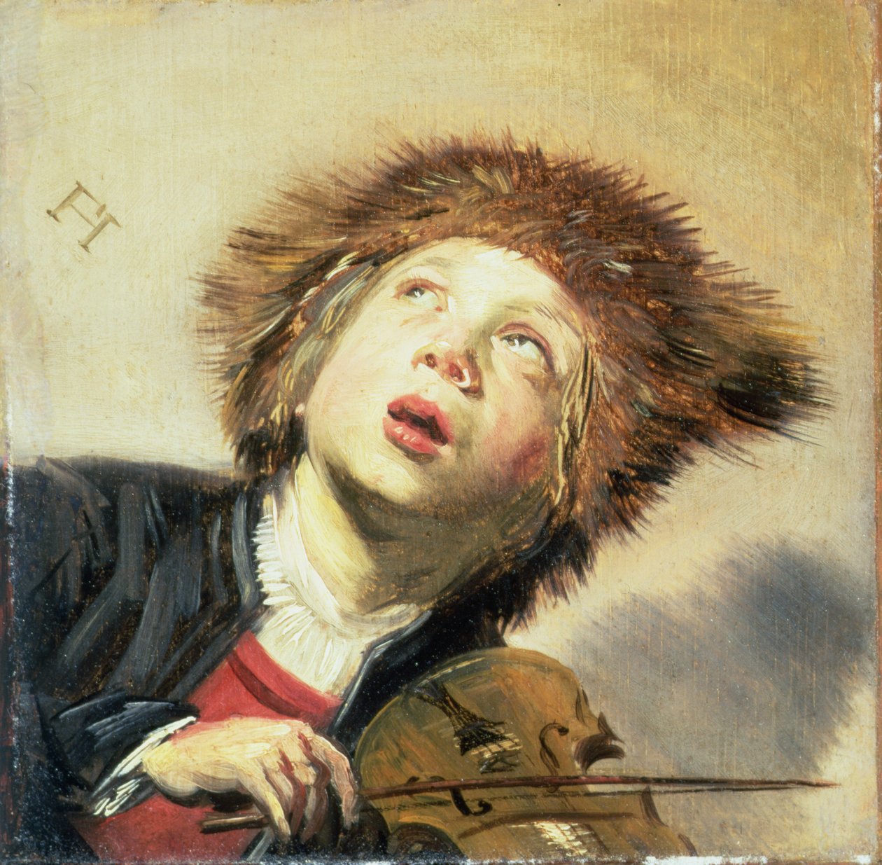 一个有提琴的男孩 作者 弗兰斯·哈尔斯（Frans Hals）