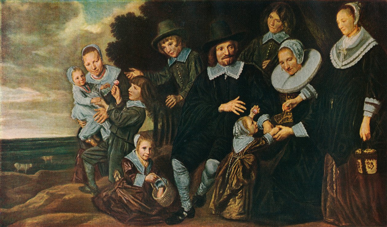 风景中的家庭团体，1647-50 作者 弗兰斯·哈尔斯（Frans Hals）