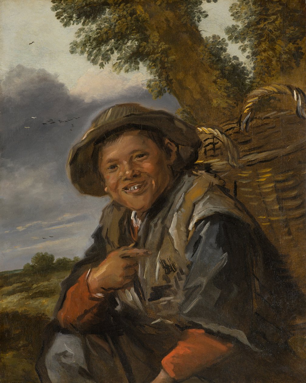 渔夫，约1635-1645年（或更晚）（布面油画）。 作者 弗兰斯·哈尔斯（Frans Hals）