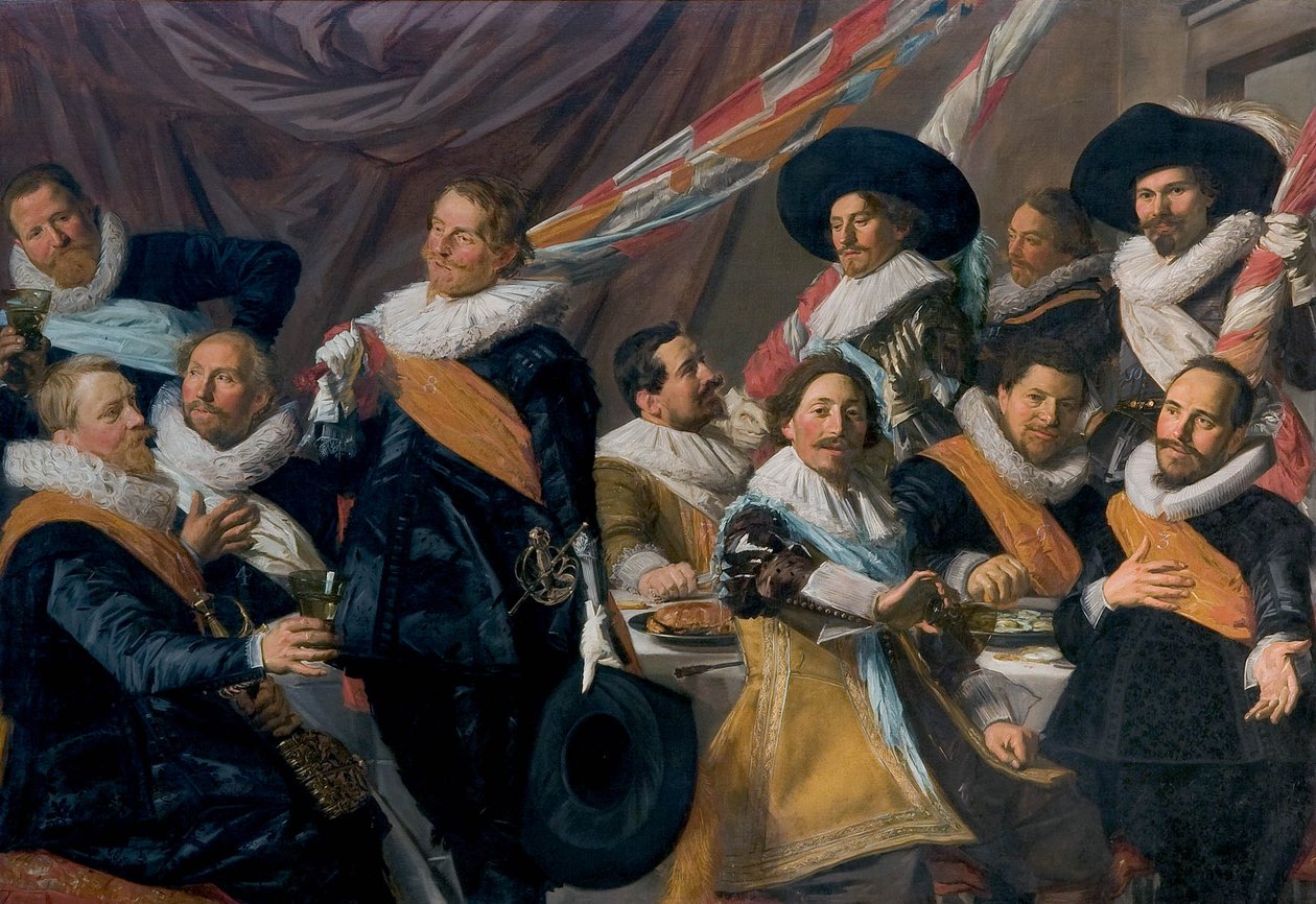 圣乔治公民卫队军官宴会 作者 弗兰斯·哈尔斯（Frans Hals）