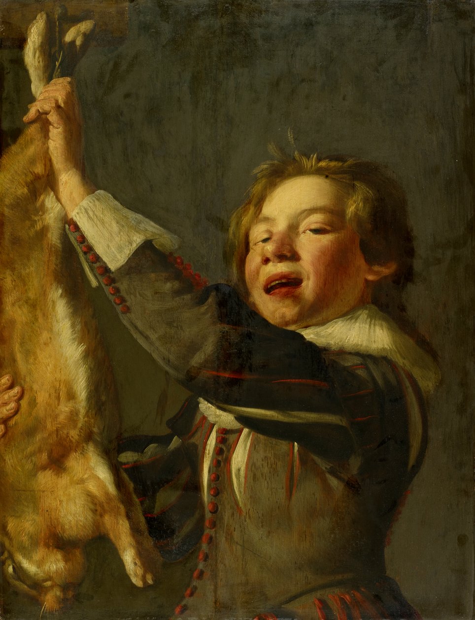 一个死野兔的男孩 作者 弗兰斯·哈尔斯（Frans Hals）