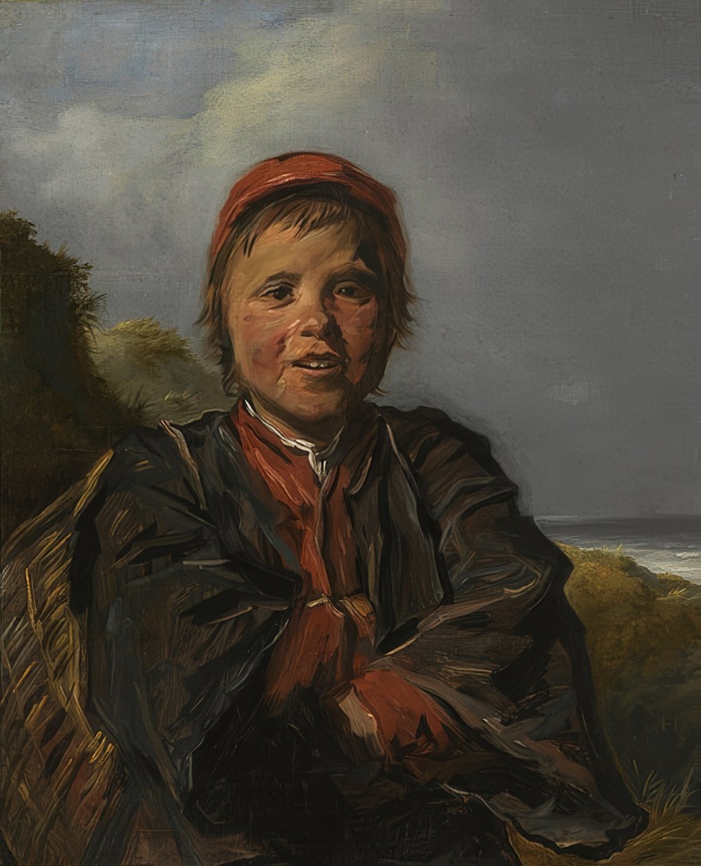 渔夫男孩。约于1630-33年 作者 弗兰斯·哈尔斯（Frans Hals）