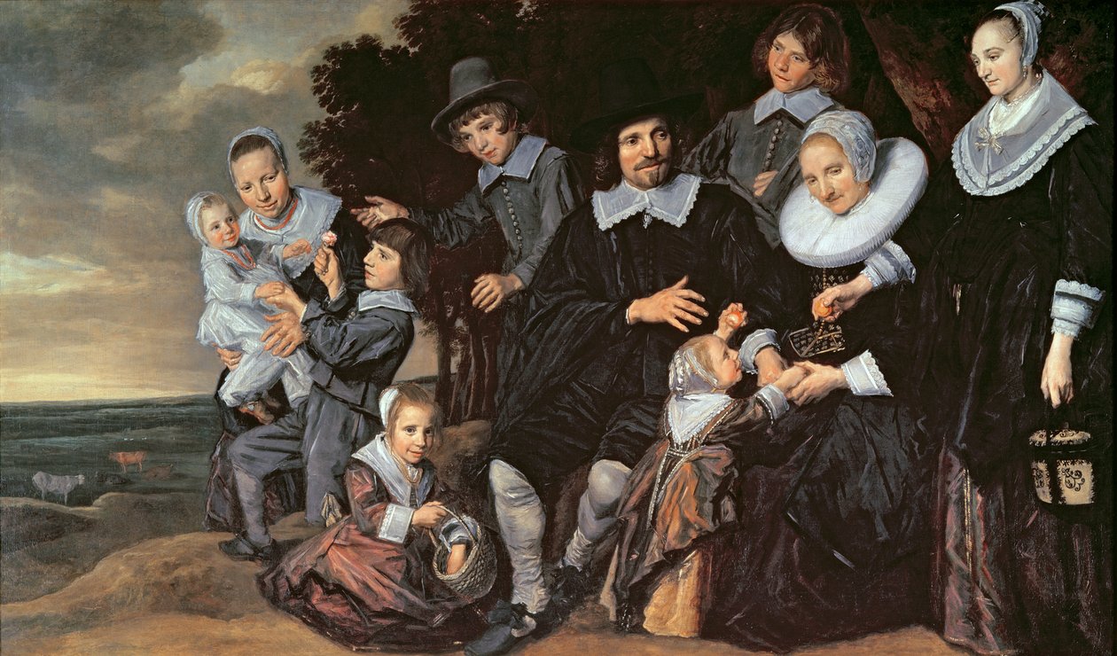 景观中的家庭组，c.1647-50 作者 弗兰斯·哈尔斯（Frans Hals）