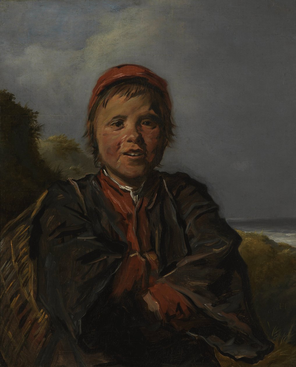 风景中的渔童 作者 弗兰斯·哈尔斯（Frans Hals）