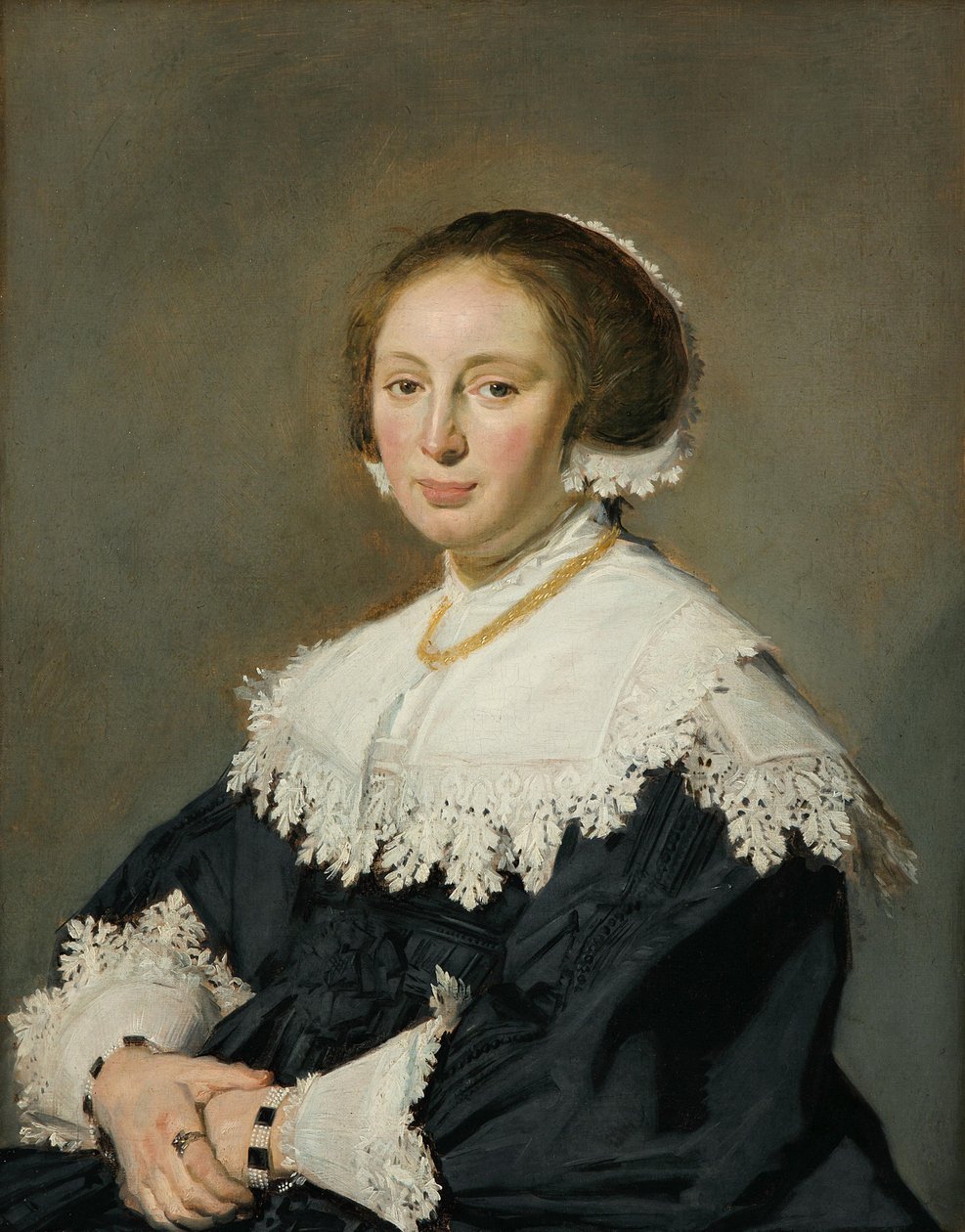 德语: Bildnis einer Frau 一个女人的肖像 作者 弗兰斯·哈尔斯（Frans Hals）