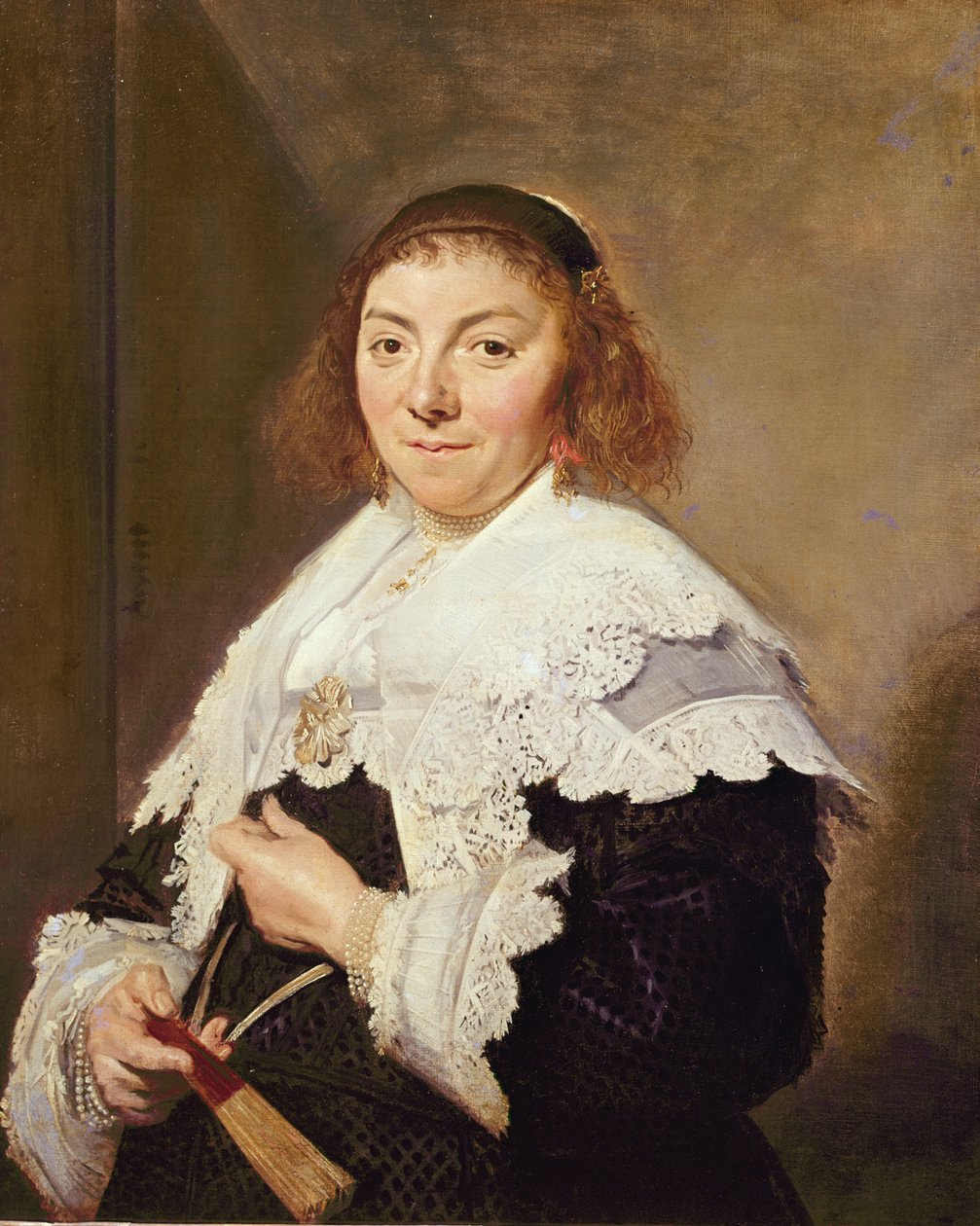 Maria Pietersdochter Olycann，Andries van der Horn的妻子，1638年 作者 弗兰斯·哈尔斯（Frans Hals）