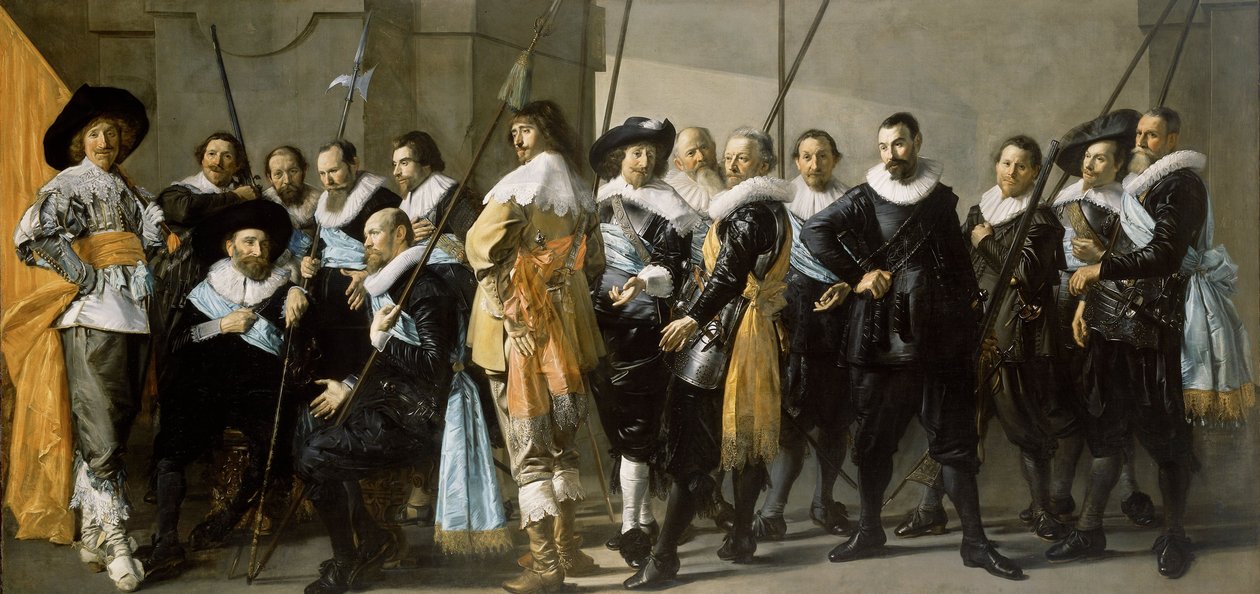 第16区的民兵公司由Reynier Reael上尉指挥，被称为“微薄公司”，1637年 作者 弗兰斯·哈尔斯（Frans Hals）