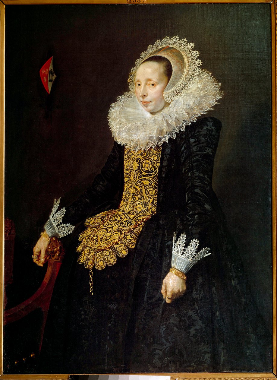 Catherine Both van der Een 的肖像，第三任妻子 Paulus van Beresteyn 绘 Frans Hals l