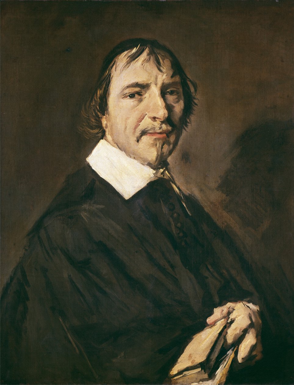 莱顿大学教授HermanLangélius牧师的肖像，约1660年 作者 弗兰斯·哈尔斯（Frans Hals）