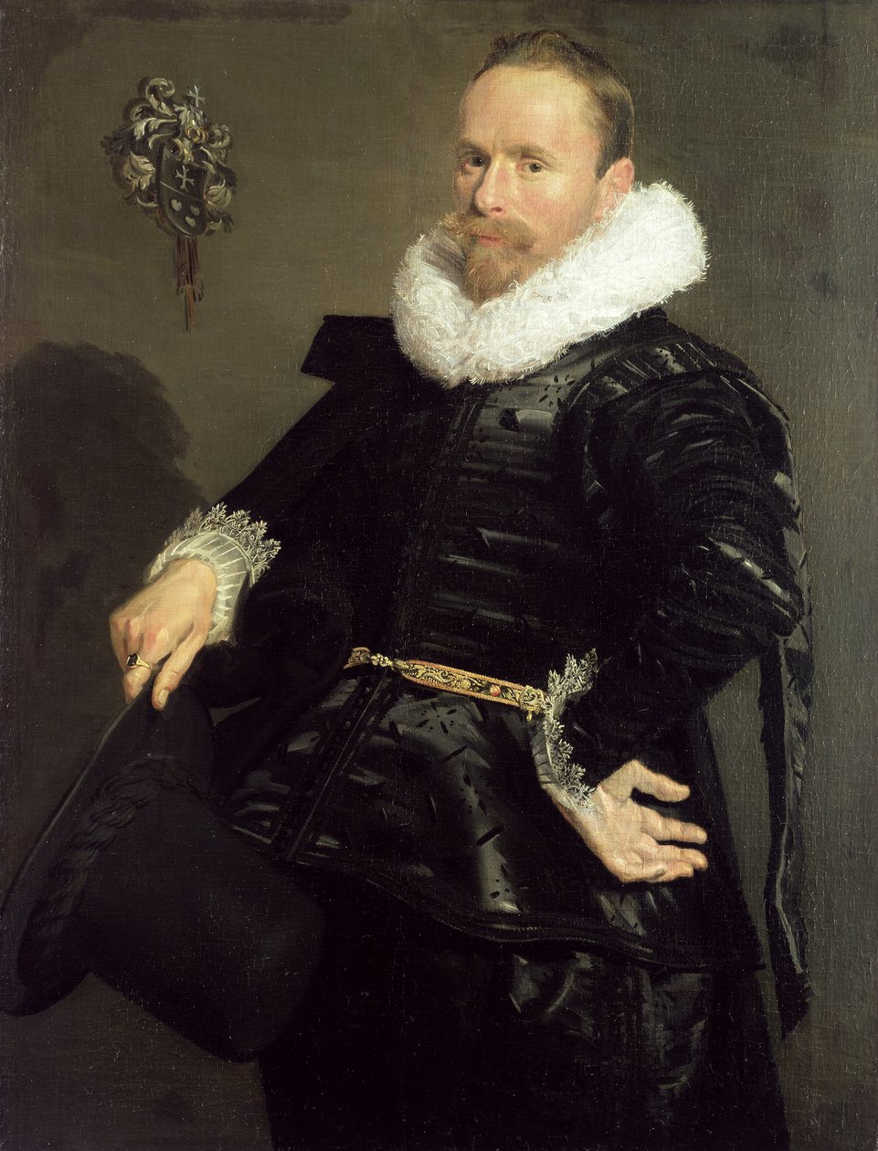一个男人的肖像，1618-20 作者 弗兰斯·哈尔斯（Frans Hals）