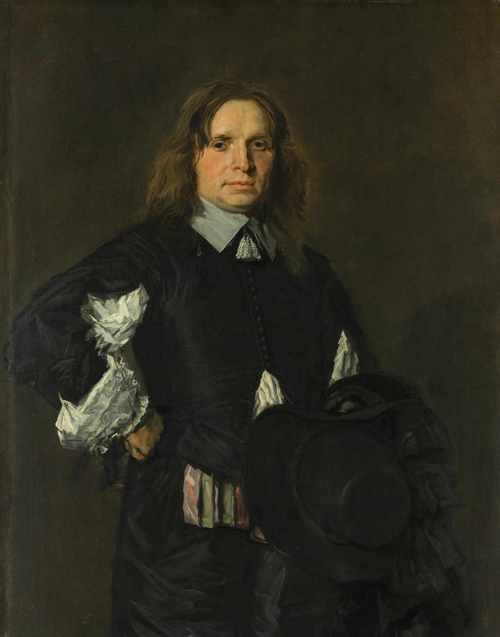 一个男人的肖像，约1610年（布面油画） 作者 弗兰斯·哈尔斯（Frans Hals）