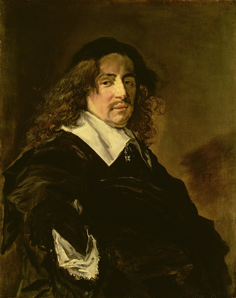 一个男人的肖像，c.1660 作者 弗兰斯·哈尔斯（Frans Hals）