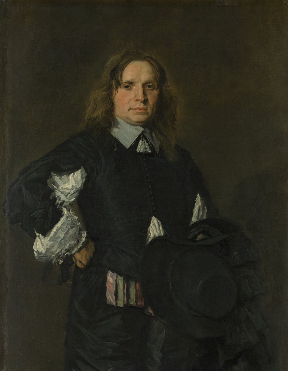 一个男人的肖像，1650年代初期。 作者 弗兰斯·哈尔斯（Frans Hals）