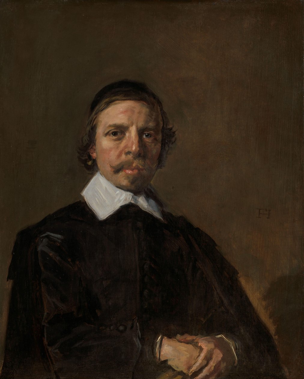 男子肖像，可能是牧师 作者 弗兰斯·哈尔斯（Frans Hals）