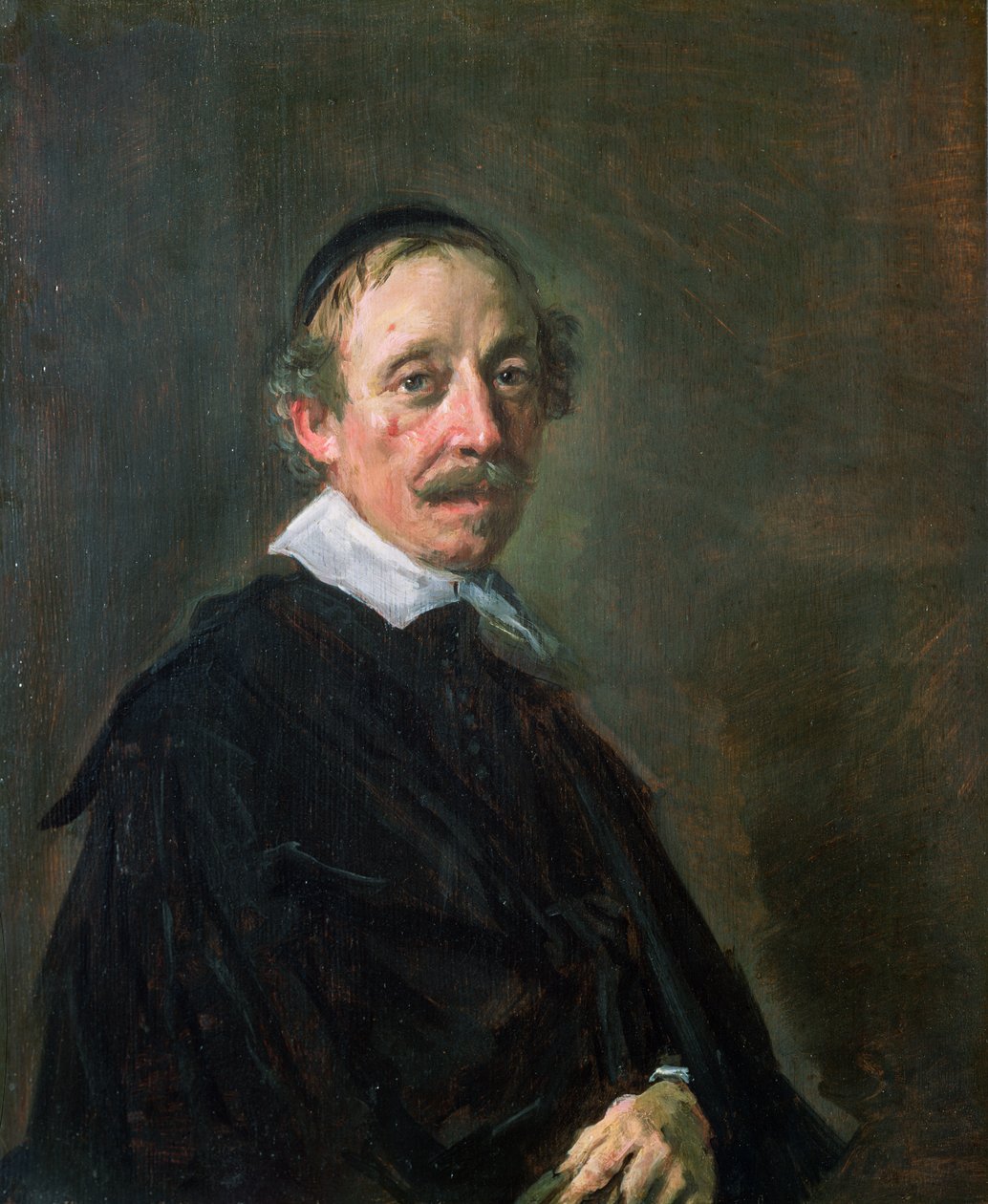 传教士的肖像，c.1658-60（面板） 作者 弗兰斯·哈尔斯（Frans Hals）