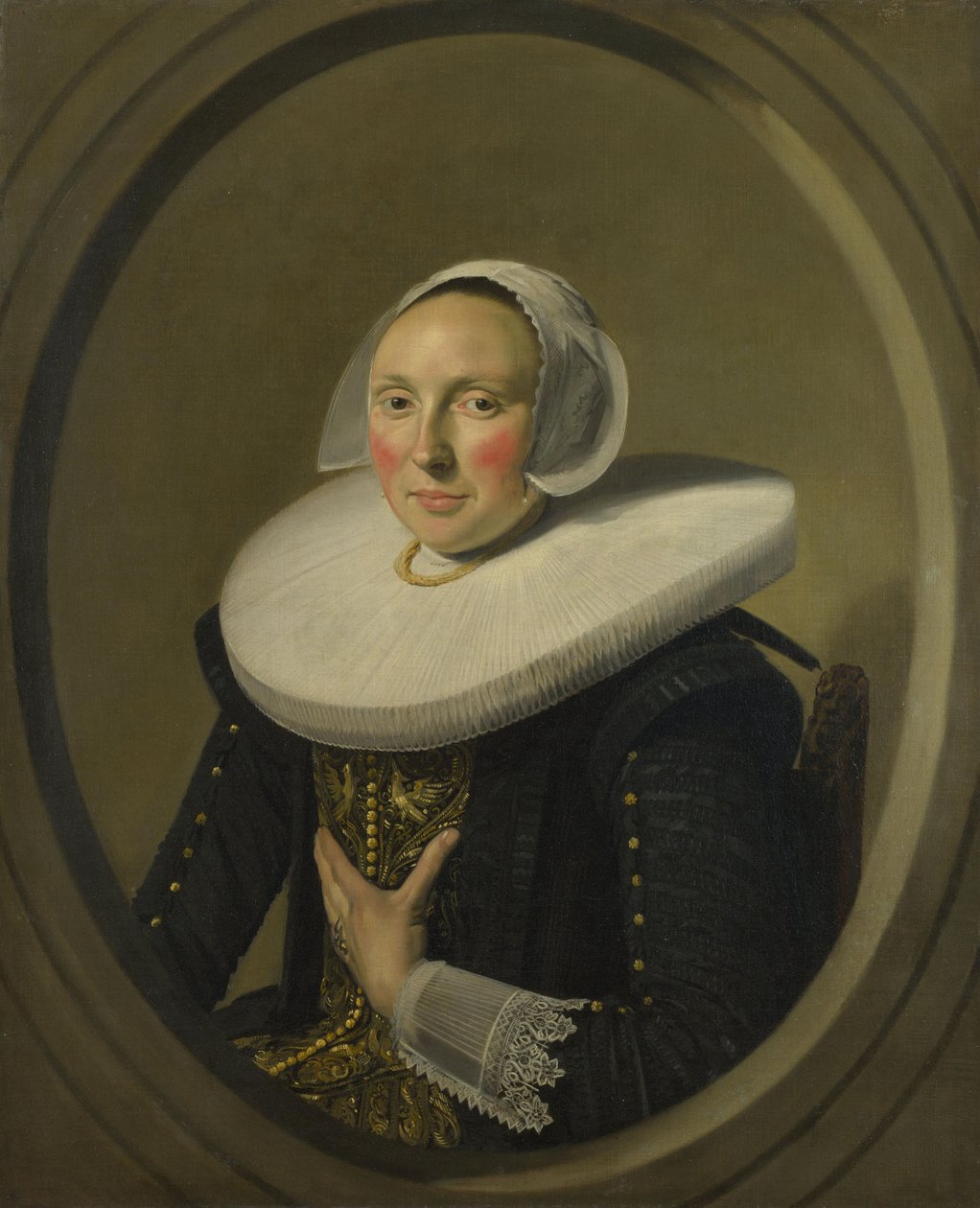一个女人的肖像（玛丽-拉普？） 作者 弗兰斯·哈尔斯（Frans Hals）