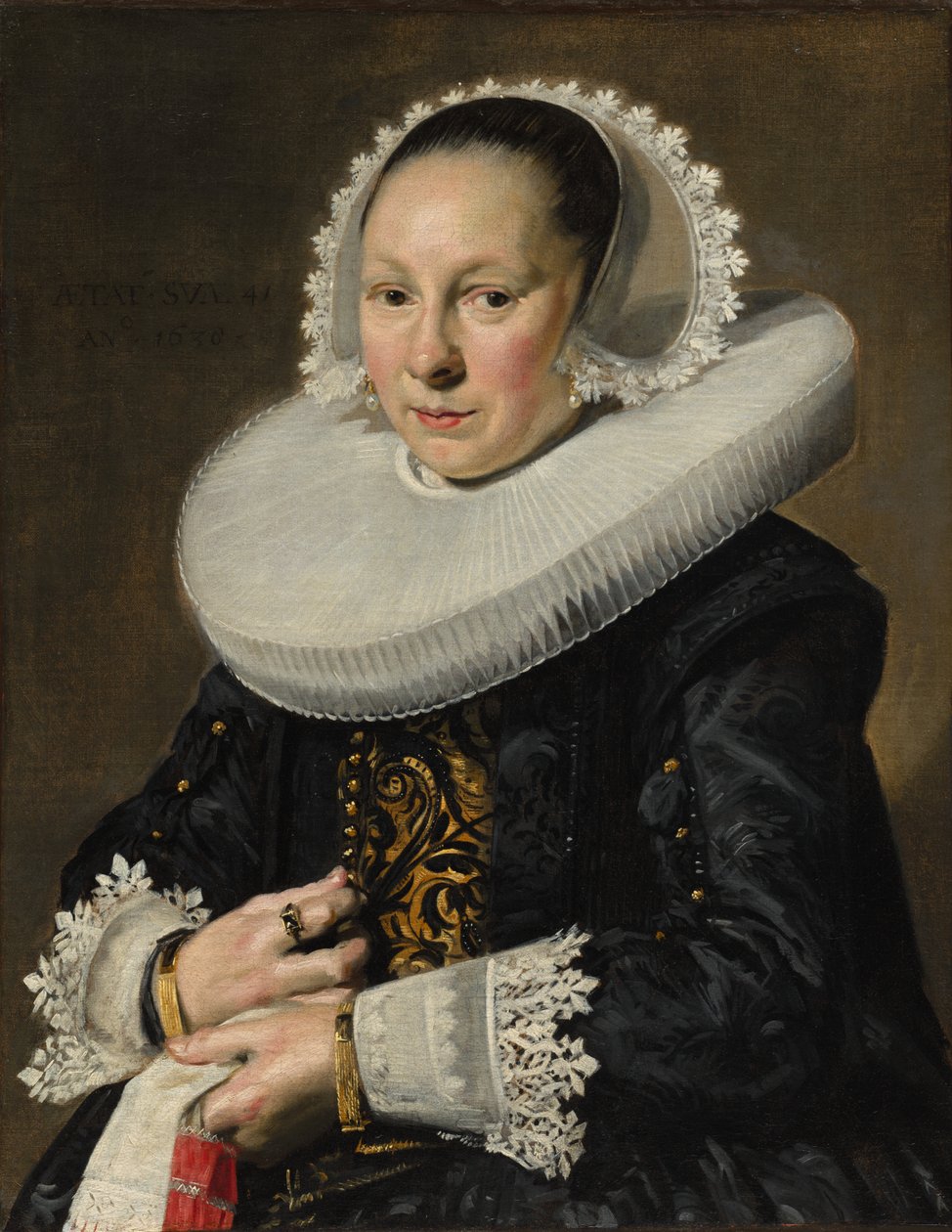 女性肖像，可能是 Aeltje Dircksdr。帕特 作者 弗兰斯·哈尔斯（Frans Hals）