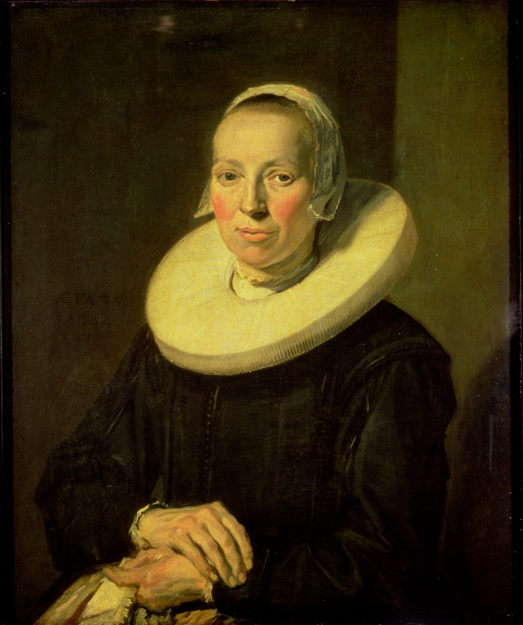 一个女人的肖像，1644年 作者 弗兰斯·哈尔斯（Frans Hals）