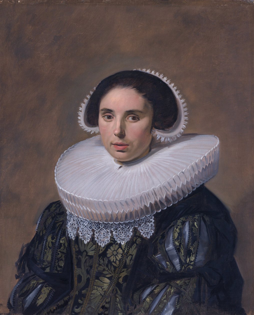 女性肖像，可能是 Nicolaes Hasselaer（Q15429895）（1594-1667 年）。Nicolaes Hasselaer 的第二任妻子。 作者 弗兰斯·哈尔斯（Frans Hals）