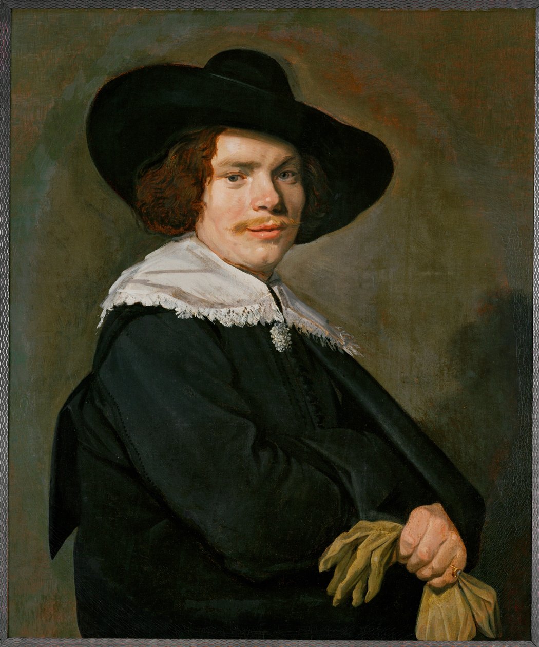 一位年轻人的肖像......（布面油画） 作者 弗兰斯·哈尔斯（Frans Hals）