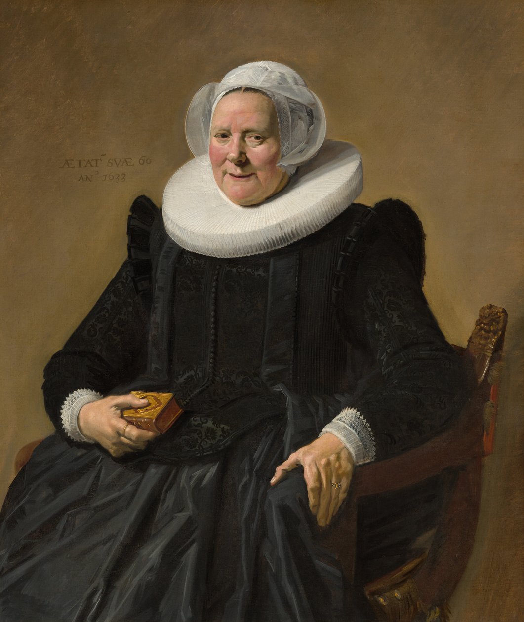 一位年长女士的肖像 作者 弗兰斯·哈尔斯（Frans Hals）