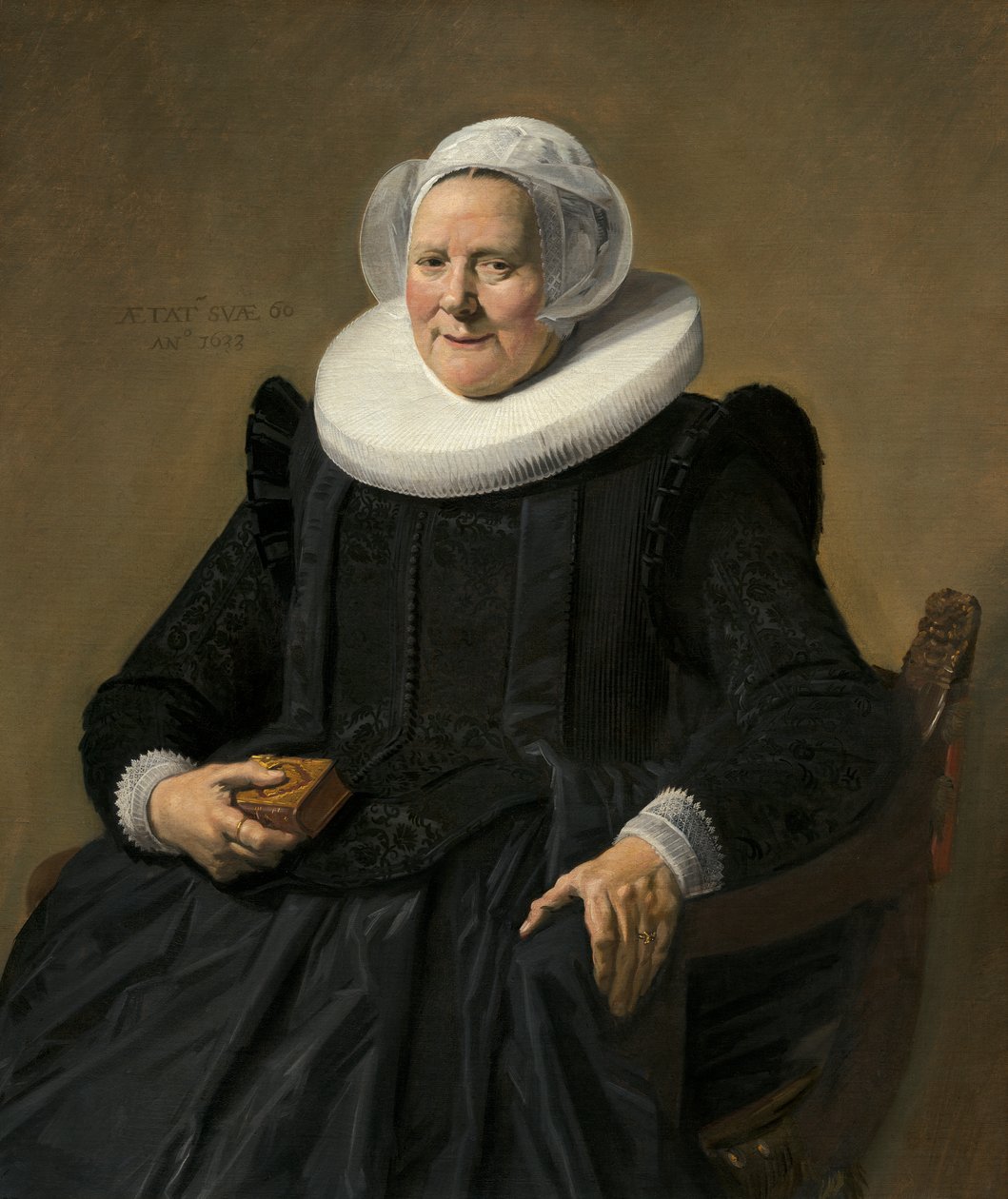 一位老年女士的画像 作者 弗兰斯·哈尔斯（Frans Hals）
