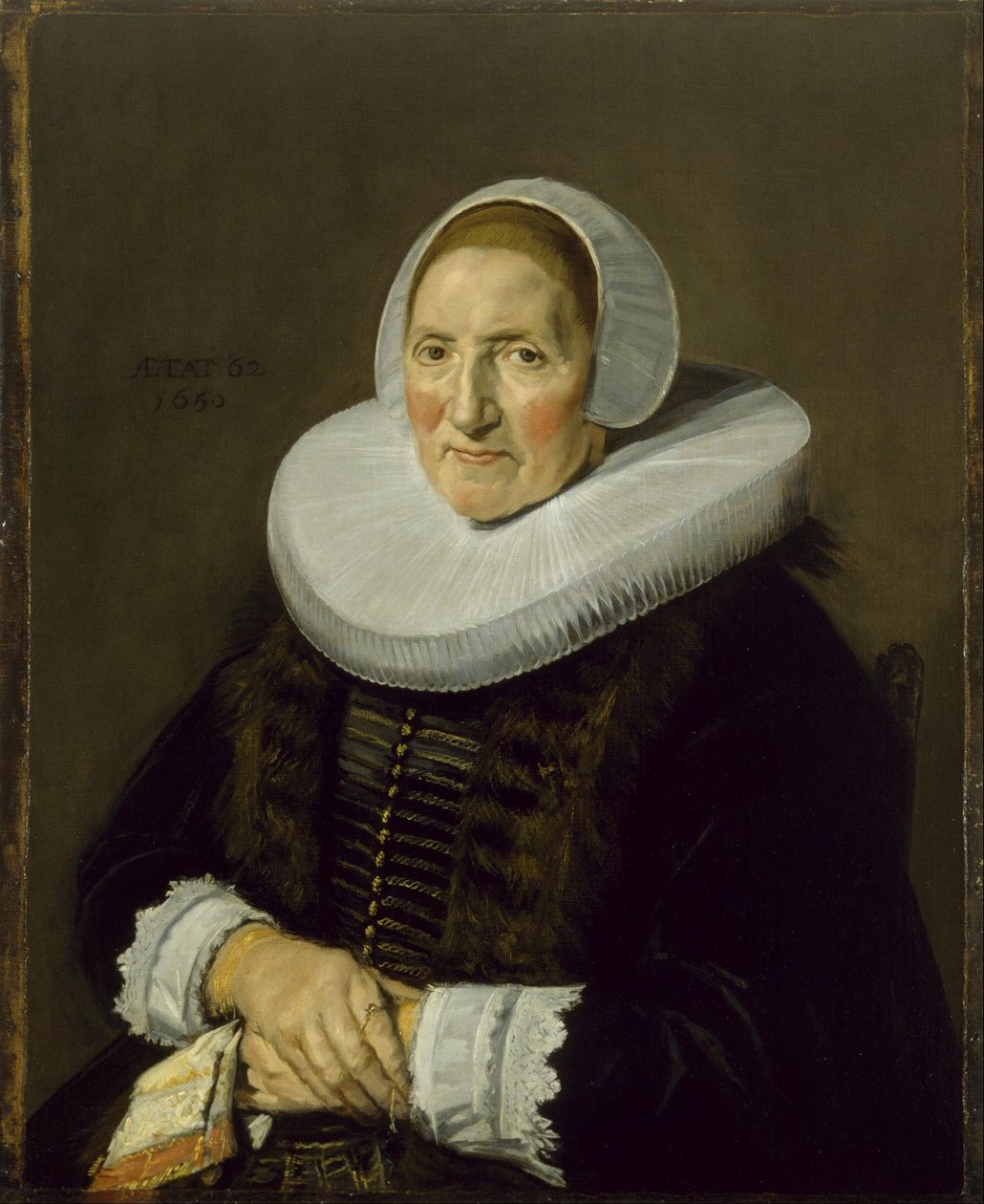 老年妇女肖像 作者 弗兰斯·哈尔斯（Frans Hals）