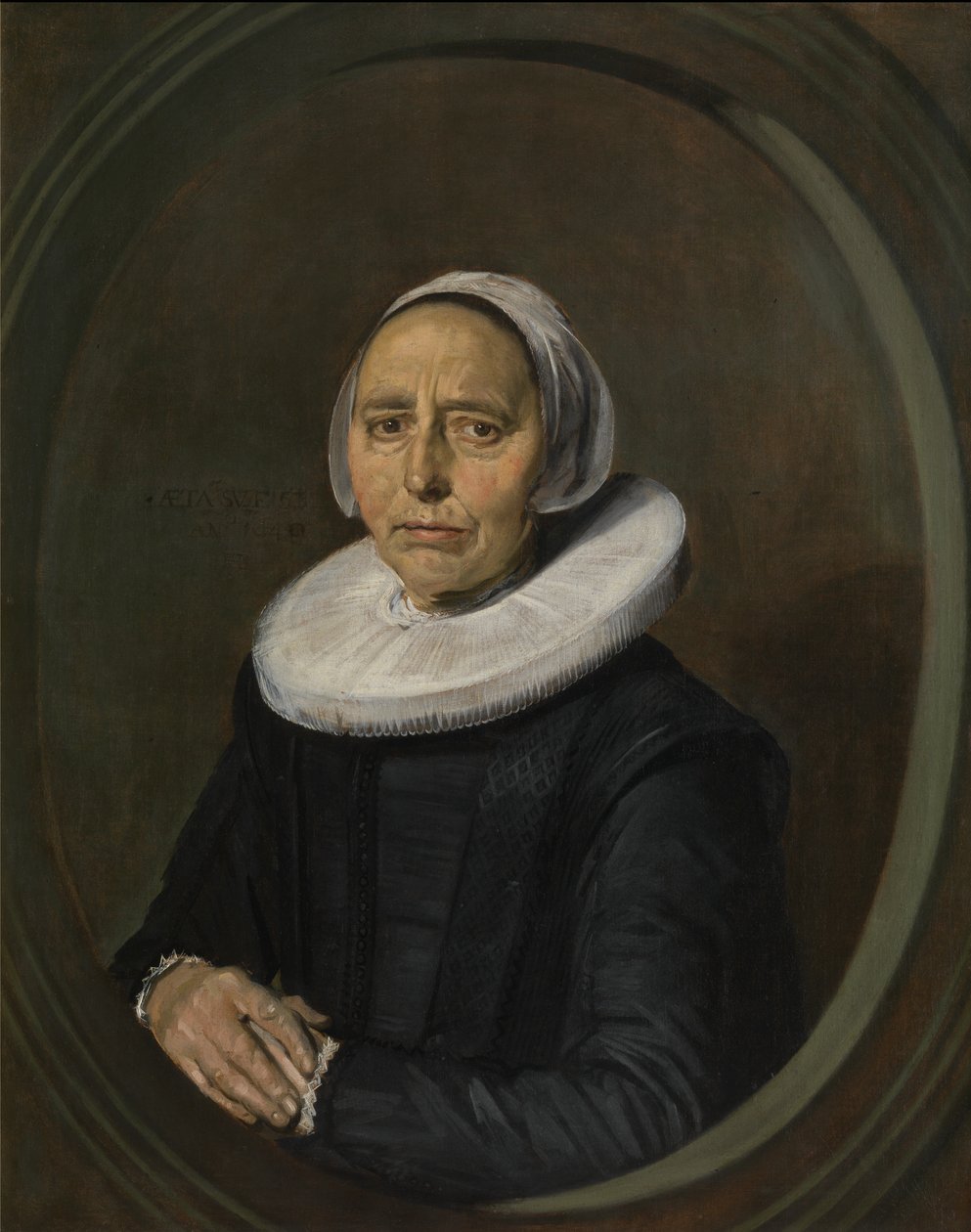 53 岁无名女性肖像 作者 弗兰斯·哈尔斯（Frans Hals）