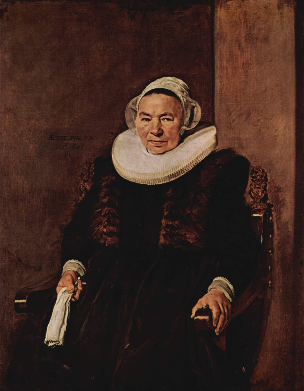 一位不知名女性的肖像。
替代标题：  

Mevrouw Bodolphe。 作者 弗兰斯·哈尔斯（Frans Hals）