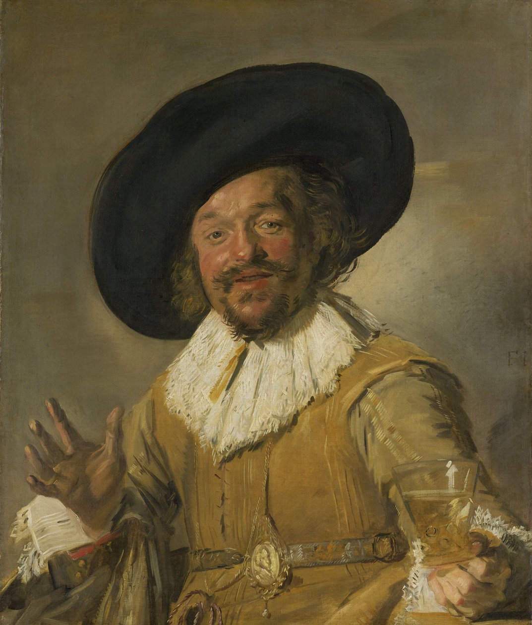 快活的饮酒者 作者 弗兰斯·哈尔斯（Frans Hals）
