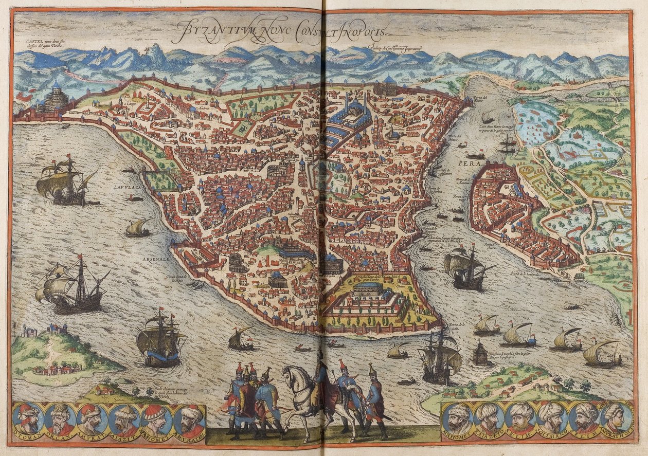 拜占庭。康斯坦斯来源：世华，1572 作者 弗兰斯·霍根伯格