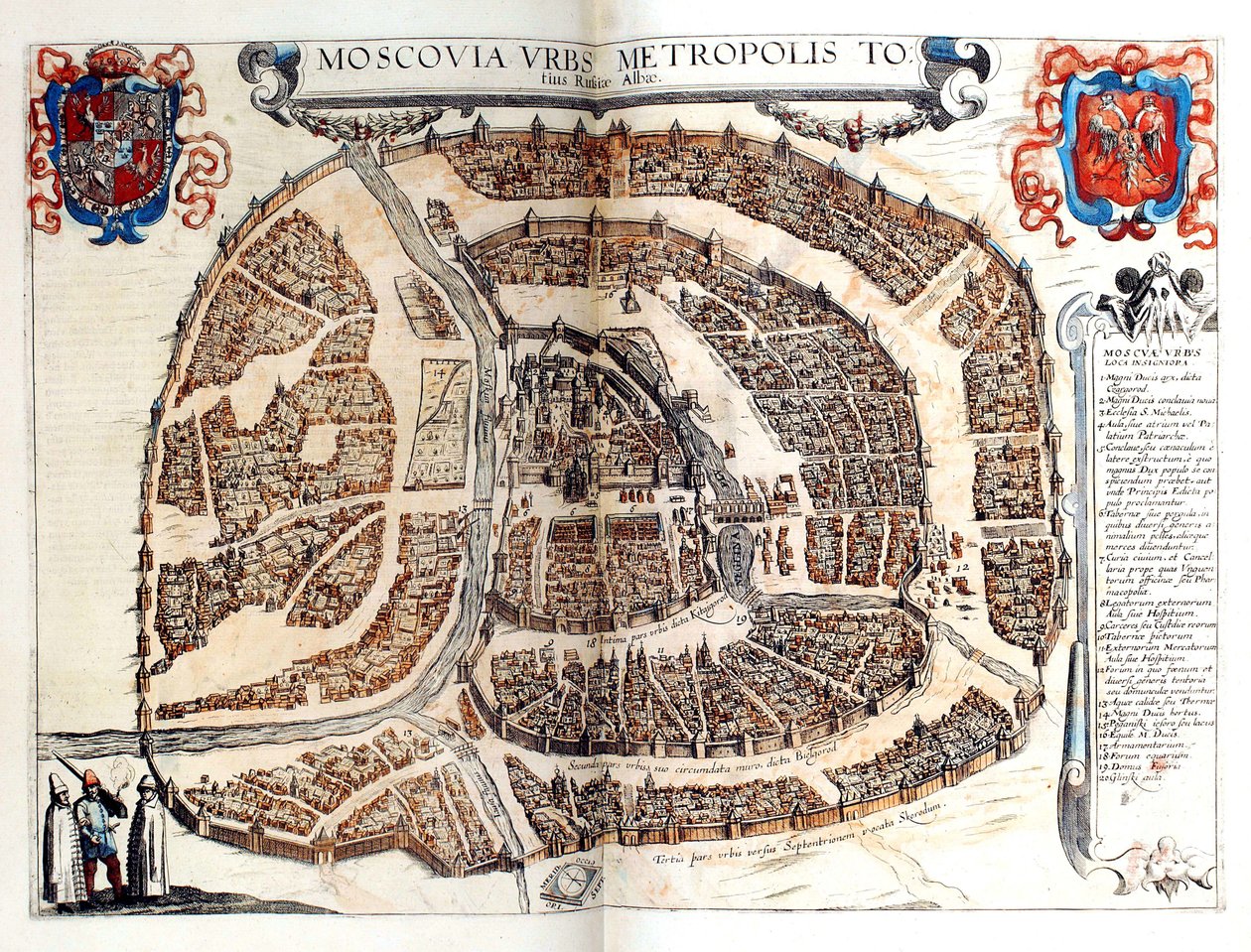 莫斯科地图，1572年 作者 弗兰斯·霍根伯格