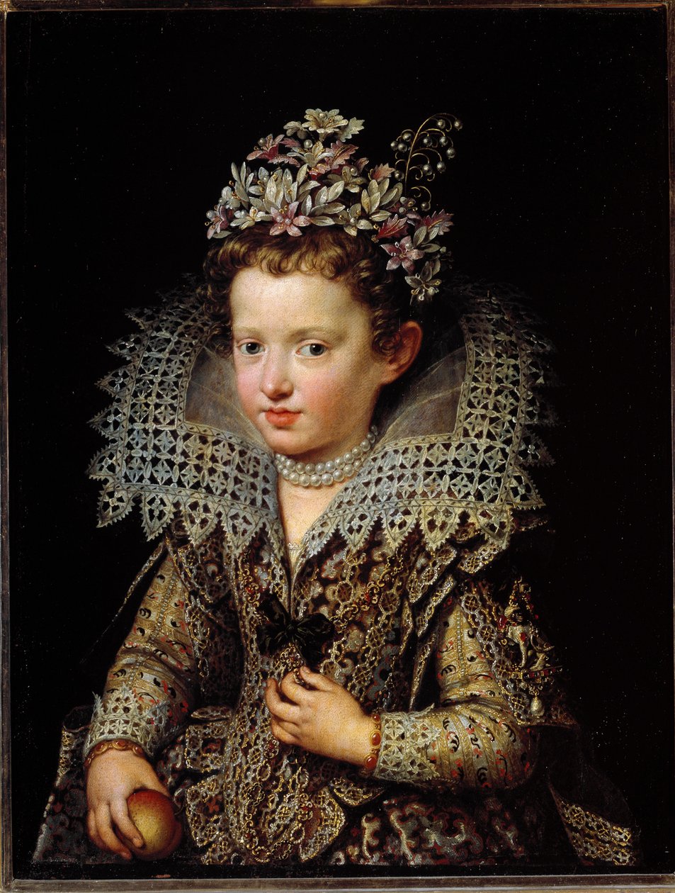 Portrait of Eleonora Gonzaga, princess of Mantua, child, circa 1605 (painting) 作者 弗朗斯二世