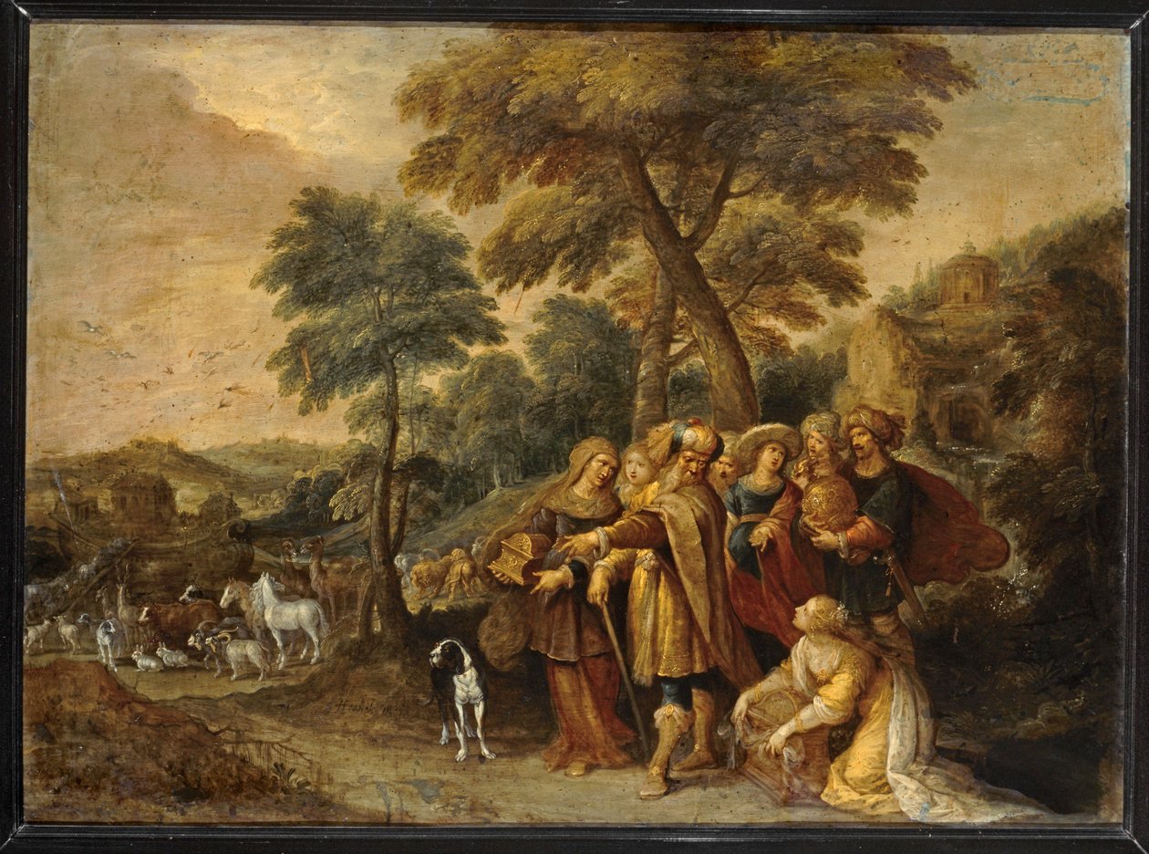 诺亚进入方舟......（布面油画） 作者 弗朗斯二世（Frans II）