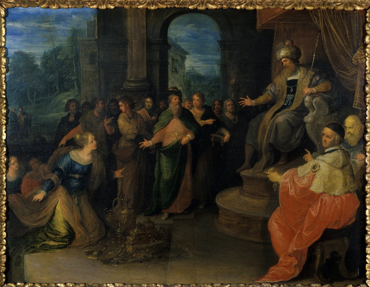 所罗门之前的示巴女王，1640年之前 作者 弗朗斯二世（Frans II）