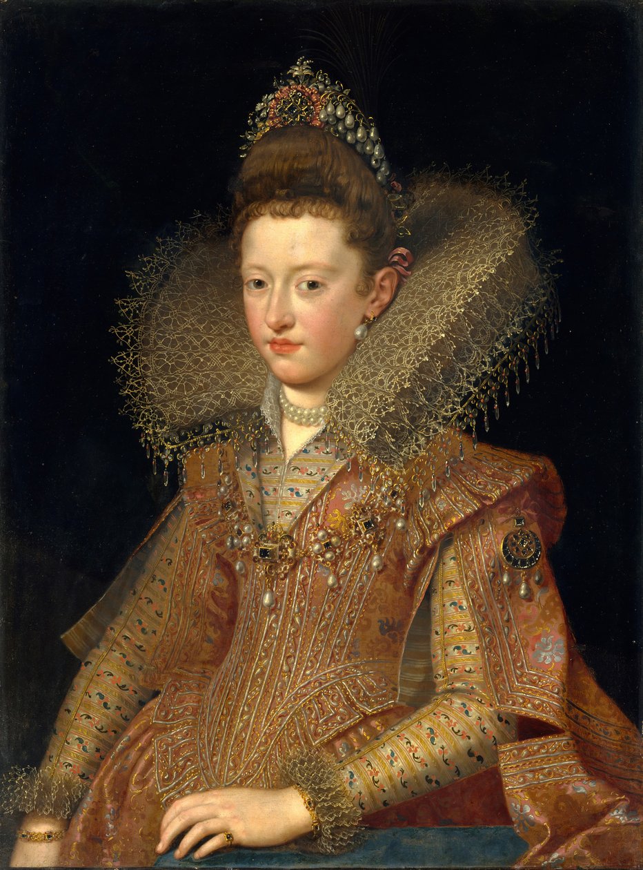 玛格丽塔·冈萨加（Margherita Gonzaga）1591-1632年，曼图亚公主。 作者 弗朗斯·波布斯
