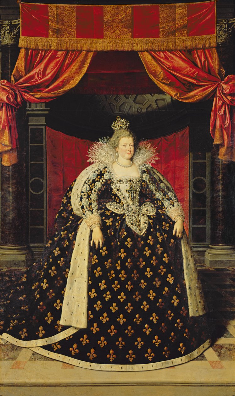 Marie de Medici（1573-1642），加冕长袍，c.1610 作者 弗朗斯·波布斯