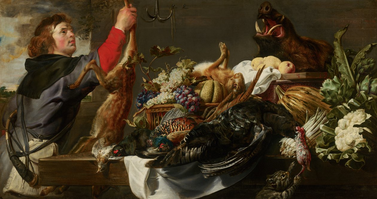 亨斯迈静物画，约1615年 作者 Frans Snyders或Snijders