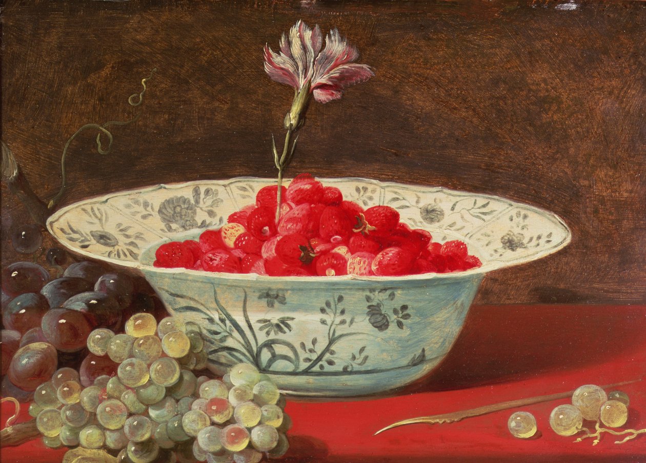 康乃馨草莓 作者 Frans Snyders或Snijders