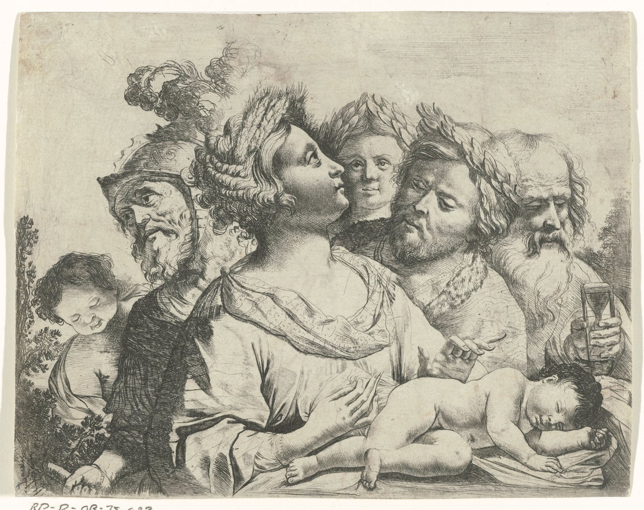 谷神星、火星和土星（四个时代） 作者 Frans van Mieris (II)（拒绝归属）