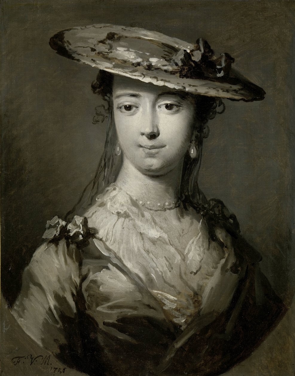 年轻女子的头像
年轻女子的头像 作者 Frans van der Mijn（艺术家签名）