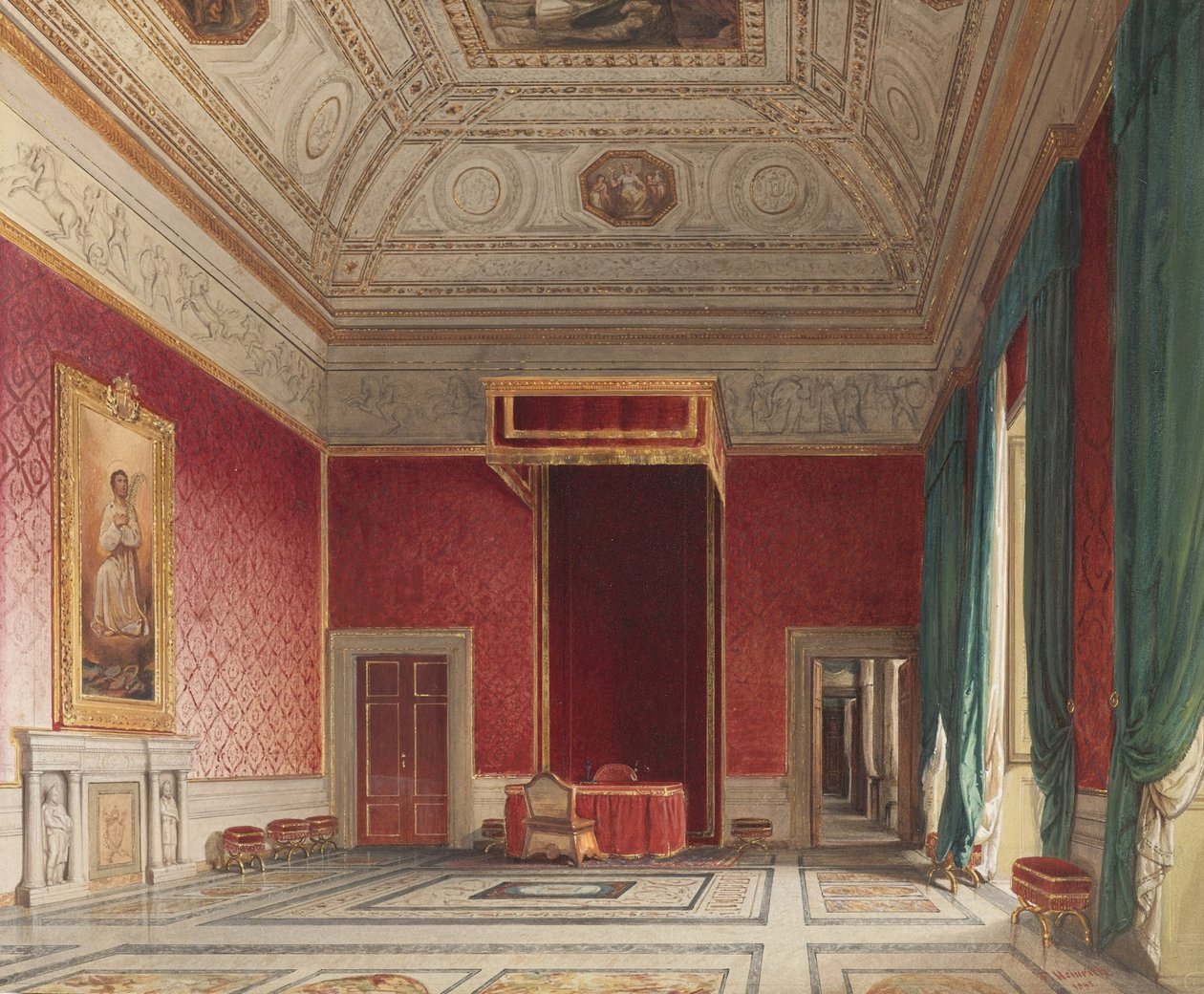 Sala del Thorvaldsen，罗马 作者 弗朗兹·海因里希（Franz Heinrich）
