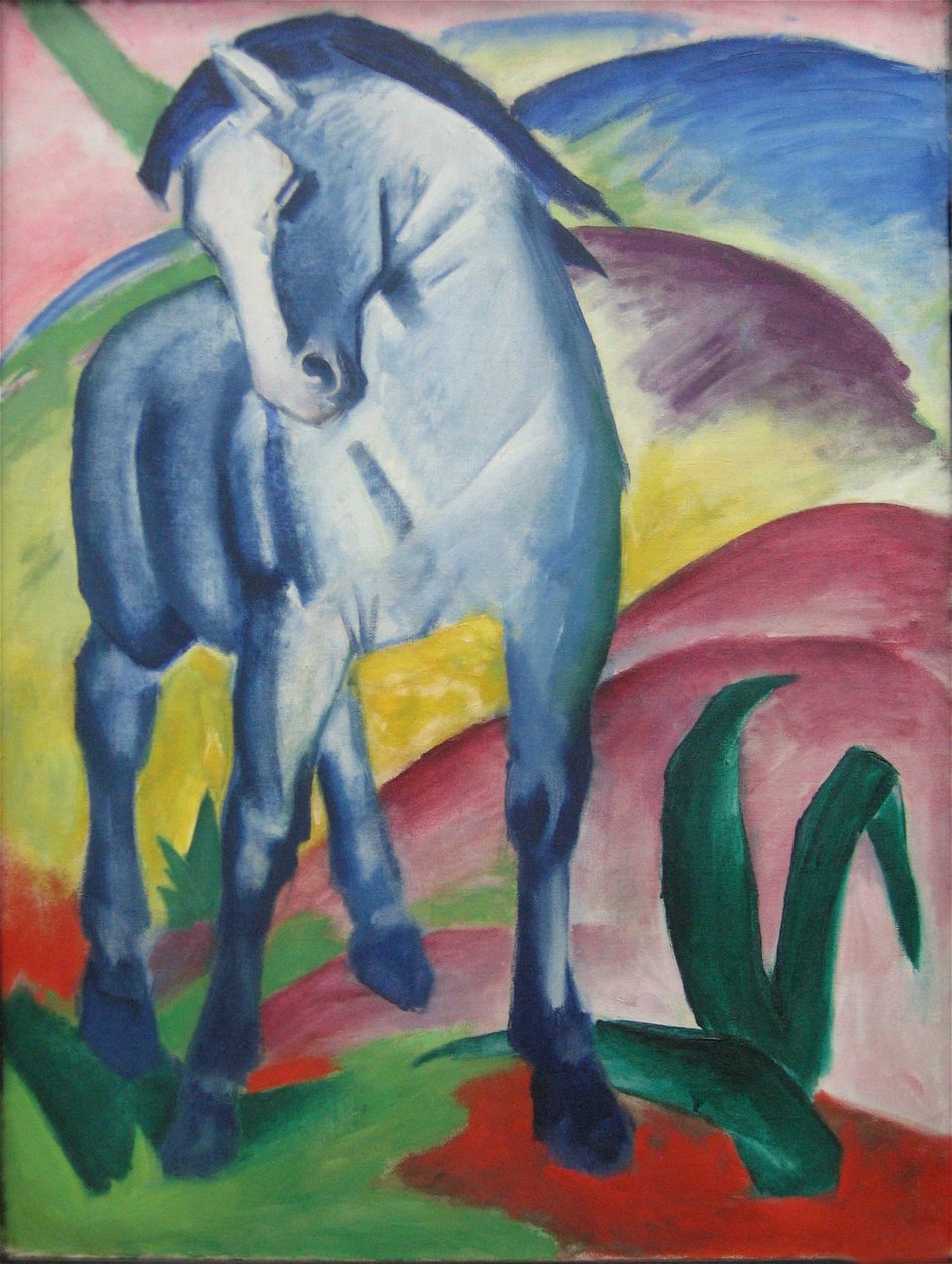 蓝马我 作者 弗朗兹·马克（Franz Marc）