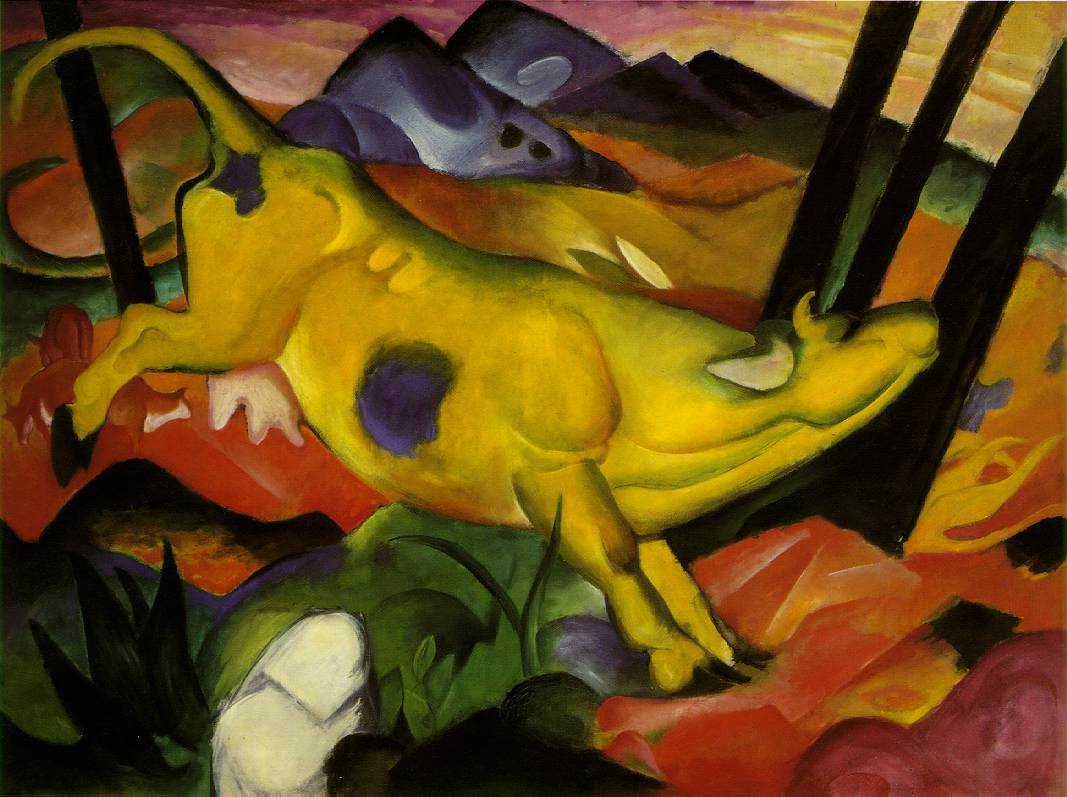 Die gelbe KuhnEnglish：The Yellow Cown 作者 弗朗兹·马克（Franz Marc）