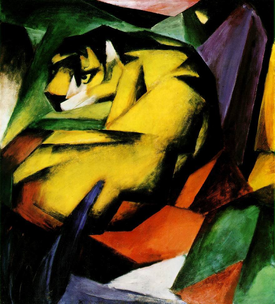 虎 作者 弗朗兹·马克（Franz Marc）